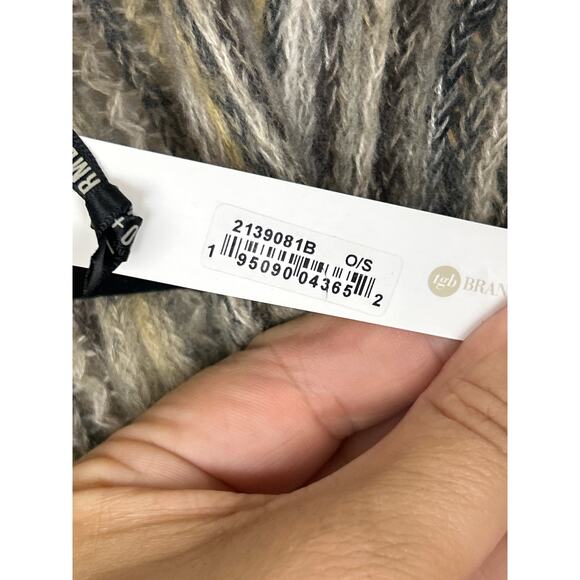 Coco & Carmen Women’s OS Striped Multicolor Boho Cardigan Poncho NWT - Picture 4 of 6